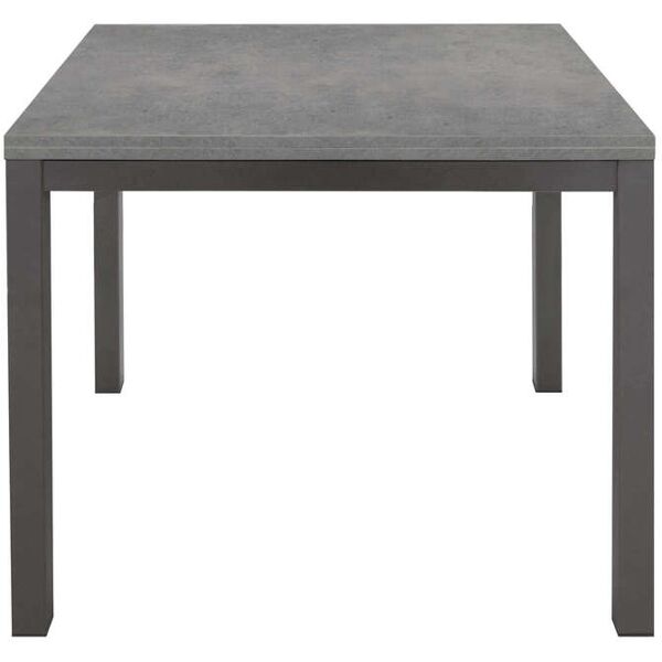 milani home tavolo da pranzo moderno di design apribile a libro cm 90x90/180 rovere grigio grigio scuro 90 x 75 x 90 cm