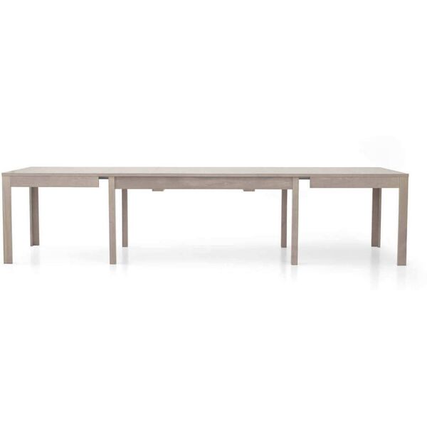 milani home tavolo da pranzo moderno di design allungabile a consolle rovere grigio cm 90x1 grigio 90 x 75 x 160 cm