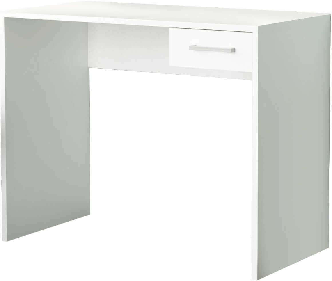 milani home scrivania di design per studio con cassetto 90x45x74 h bianco 90 x 45 x 74 cm