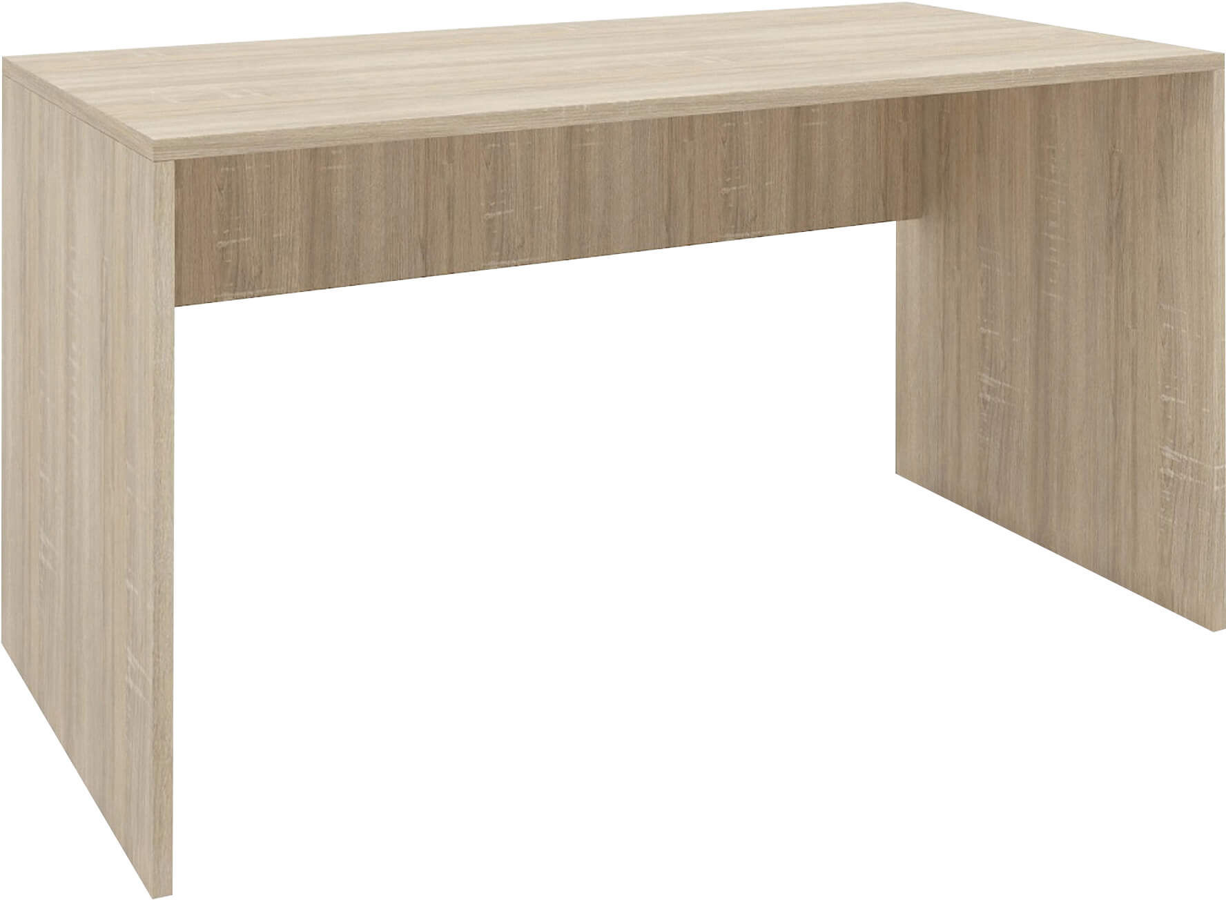 milani home scrivania di design per studio moderna 138,5x75x68 h marrone 135 x 67 x 74 cm