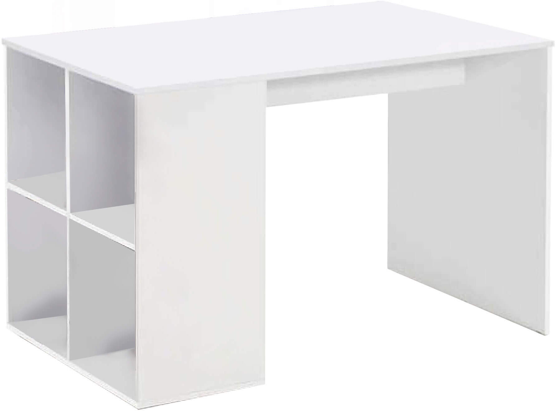 milani home scrivania di design per studio moderna con cassetti 117x73x75 h bianco 138 x 52 x 95 cm