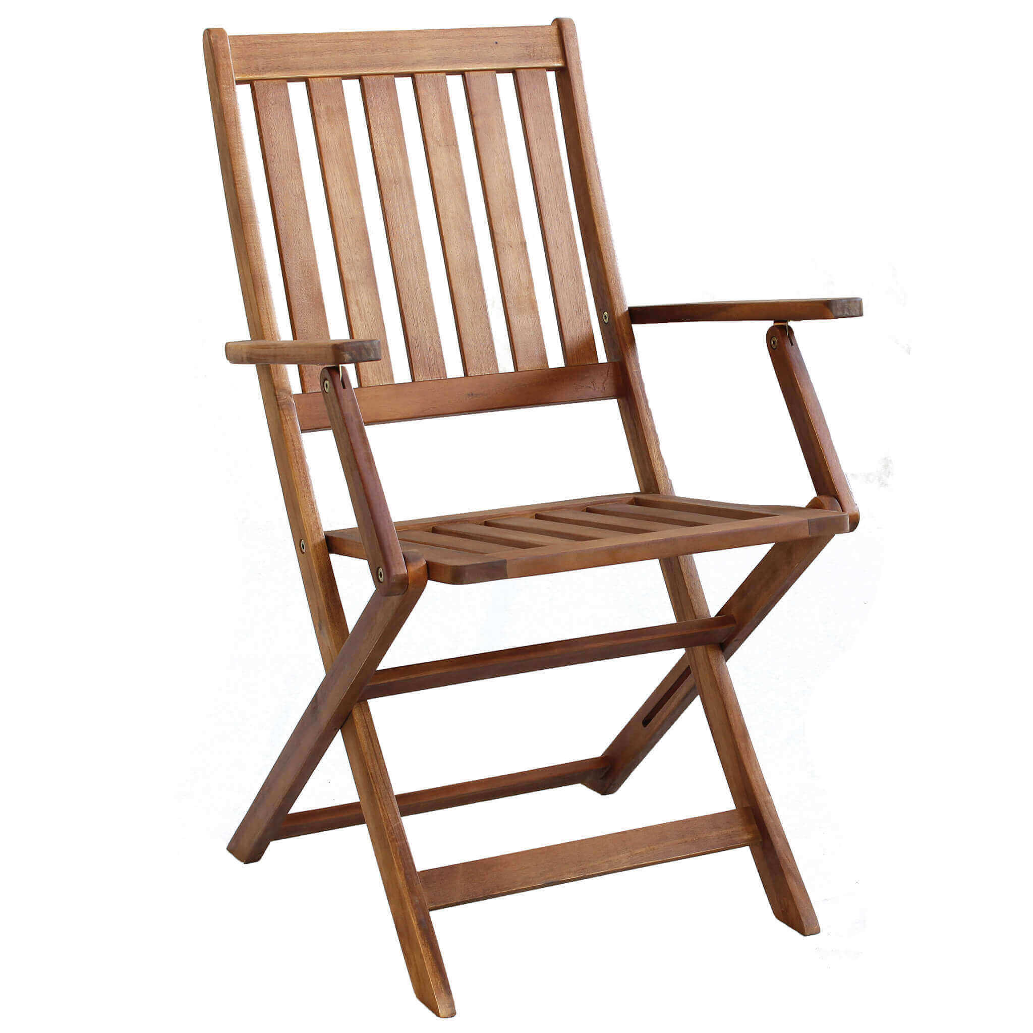 milani home 2 sedie in legno di acacia sedia pieghevole poltrona tavolo giardino ac805003 marrone 55 x 91 x 57 cm