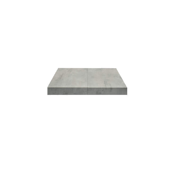 Milani Home tavolino trasformabile salvaspazio di design moderno industrial cm 80 x 120/170 Cemento x x cm