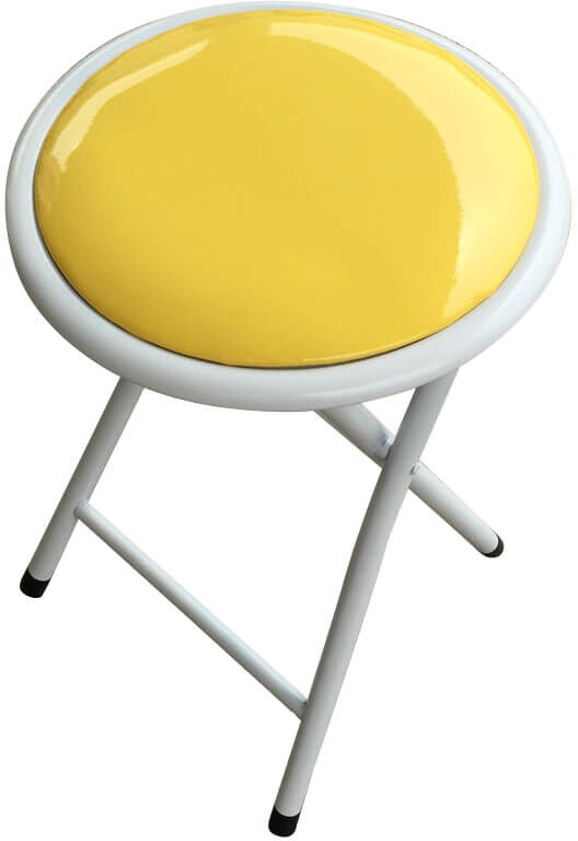 Milani Home Sgabello Slim Giallo Per Interno Sala Da Pranzo Salotto Cucina Ufficio Giallo 30 x 45 x 30 cm