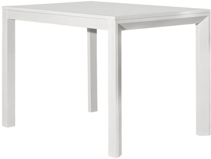 Milani Home Tavolo Da Pranzo Moderno Di Design Allungabile Bianco Frassinato 85x130/180 Per Bianco 130 x 75 x 85 cm