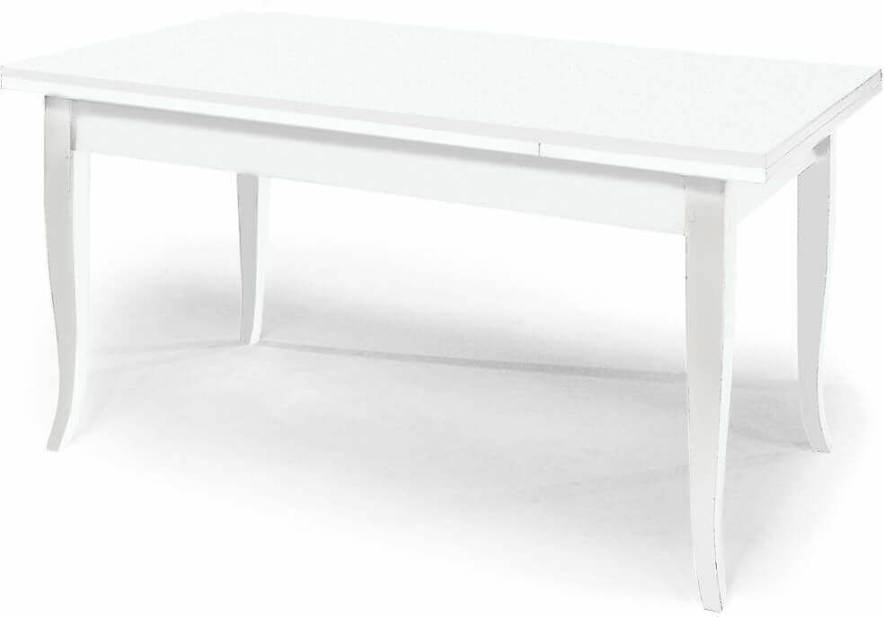 Milani Home Tavolo Da Pranzo Allungabile Bianco Cm 90x180/230/280 Per Interno Sala Da Pranz Bianco 180 x 75 x 90 cm