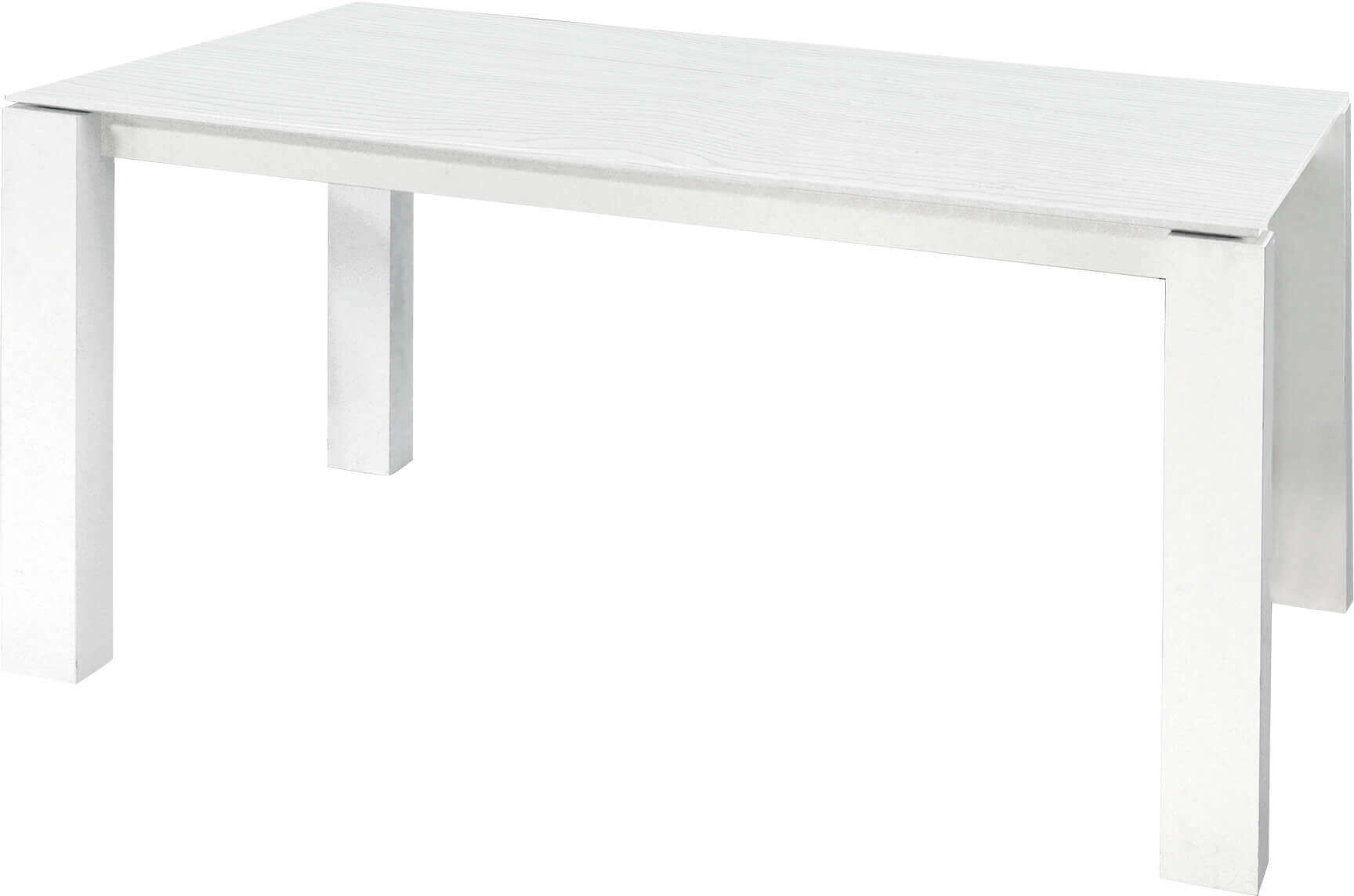 Milani Home Tavolo Da Pranzo Moderno Di Design Allungabile Rettangolare Cm 90x160/205/250 B Bianco 160 x 75 x 90 cm