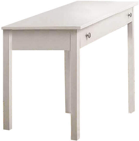 Milani Home Scrittoio In Legno Massello 114x51x80 Bianco 114 x 80 x 51 cm