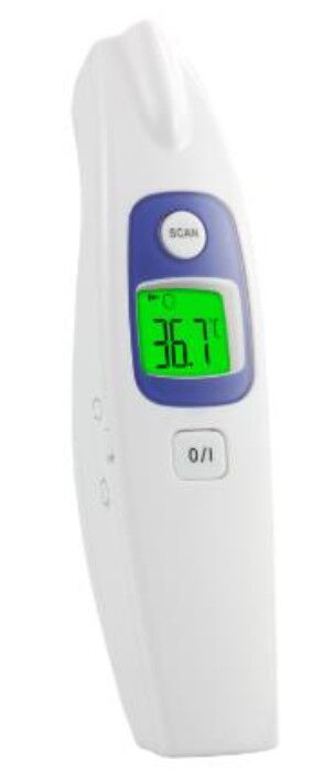 termometro a infrarossi per misurazione temperatura corporea con display lcd retroilluminato