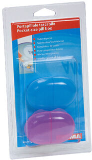 Gima Portapillole tascabile a 2 scomparti Gima Portapillole tascabile a 2 scomparti