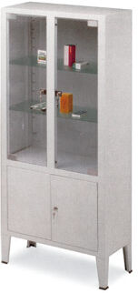 Vincal Vetrina a 4 ante in lamiera di acciaio Vincal Vetrina a 4 ante in lamiera di acciaio