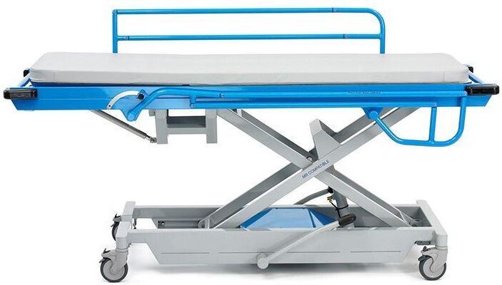 Vincal Barella amagnetica ad altezza regolabile - con ruote e materasso ignifugo Vincal Barella amagnetica ad altezza regolabile - con ruote e materasso ignifugo