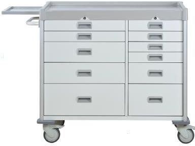 Vincal Carrello per terapia a doppia colonna, colore bianco Vincal Carrello per terapia a doppia colonna, colore bianco