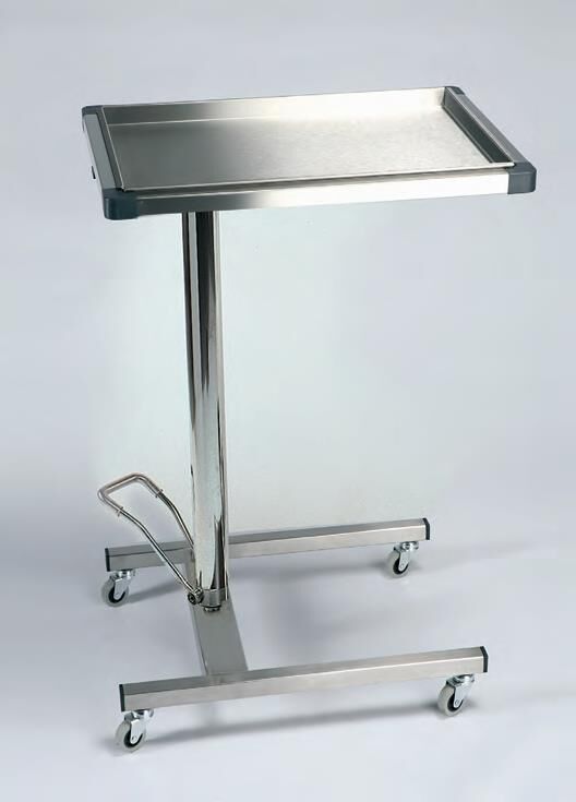 Fazzini Tavolo di Mayo in acciaio inox ad altezza regolabile Fazzini Tavolo di Mayo in acciaio inox ad altezza regolabile