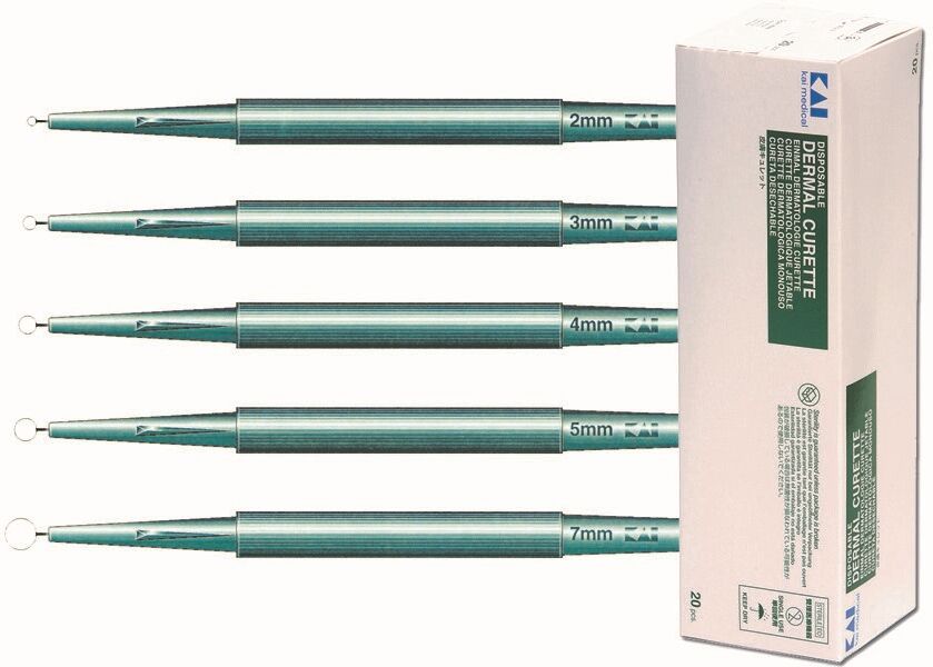 Gima Curette dermatologiche monouso sterili  - con lama affilata in acciaio Inox e manico ergonomico - cf 20 pz Gima Curette dermatologiche monouso sterili  - con lama affilata in acciaio Inox e manico ergonomico - cf 20 pz