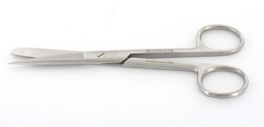 Gima Forbici chirurgiche a punte alterne  - in acciaio inox, rette o curve - Misure varie Gima Forbici chirurgiche a punte alterne  - in acciaio inox, rette o curve - Misure varie