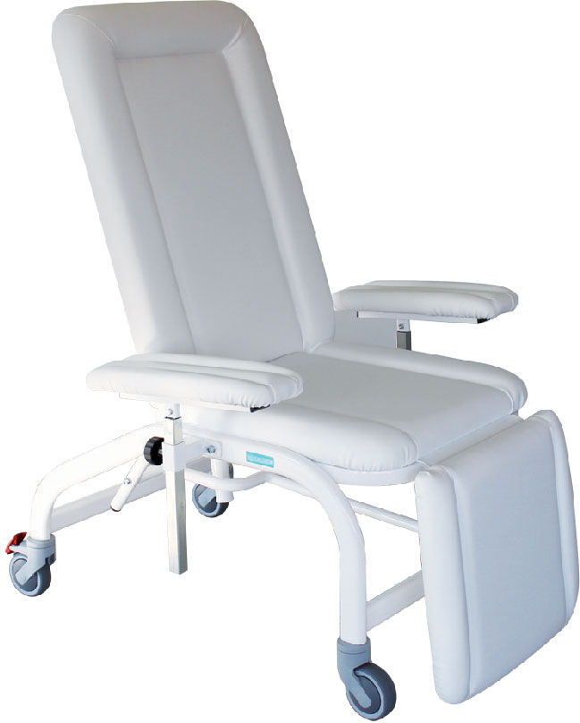 Vincal Poltrona per prelievi con ruote - Colore bianco Vincal Poltrona per prelievi con ruote - Colore bianco