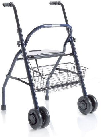 Moretti Deambulatore rollator pieghevole  - Con seduta e cestino - Impugnature regolabili in altezza Moretti Deambulatore rollator pieghevole  - Con seduta e cestino - Impugnature regolabili in altezza