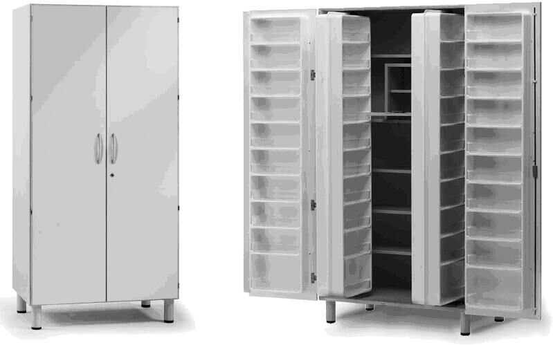 Givas Armadio porta medicinali con 60 contenitori, 5 ripiani e tesoretto porta stupefacenti Givas Armadio porta medicinali con 60 contenitori, 5 ripiani e tesoretto porta stupefacenti