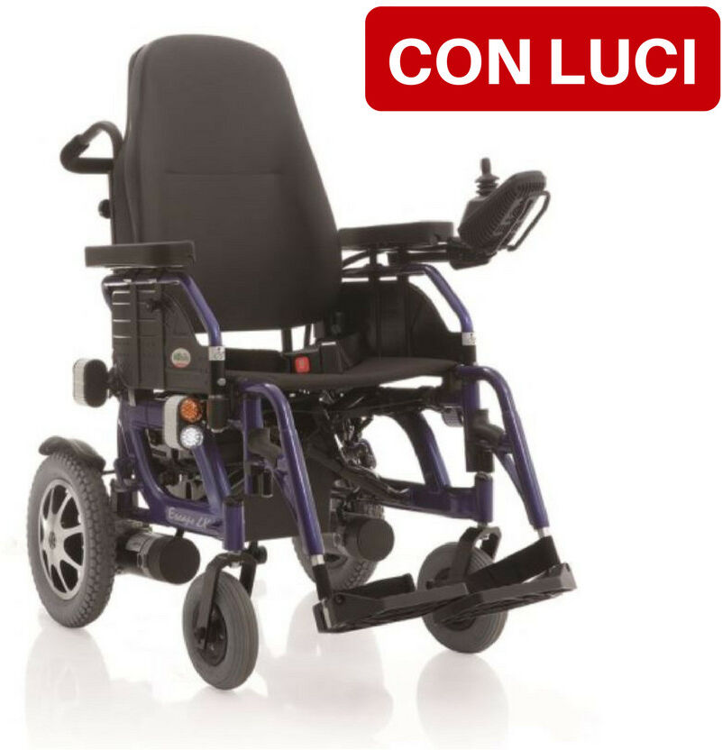 Moretti Carrozzina elettrica reclinabile Escape LX Serie Ardea Mobility ® - Seduta 46 cm - Con luci