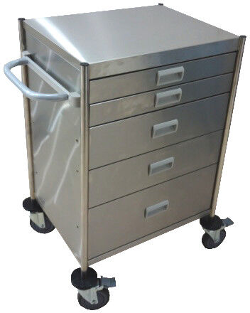 Vincal Carrello terapia in acciaio Inox - a 5 cassetti Vincal Carrello terapia in acciaio Inox - a 5 cassetti