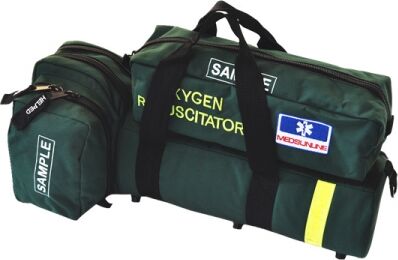 Vincal Borsa per bombola di ossigeno in poliestere 600D - con 2 tasche, resistente e impermeabile - colore verde