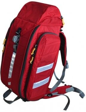 Vincal Zaino per emergenza in poliestere 600D - Impermeabile con 2 tasche e strisce rifrangenti - Colore rosso Vincal Zaino per emergenza in poliestere 600D - Impermeabile con 2 tasche e strisce rifrangenti - Colore rosso