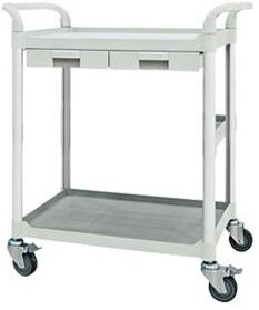 Vincal Carrello di servizio a 2 ripiani e 2 cassettini Vincal Carrello di servizio a 2 ripiani e 2 cassettini
