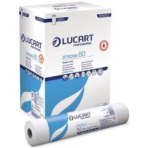 Lucart Lenzuolino Medico 2 Veli Micro Incollati, Pura Cellulosa, Colore Bianco Cf Da 6 Rotoli