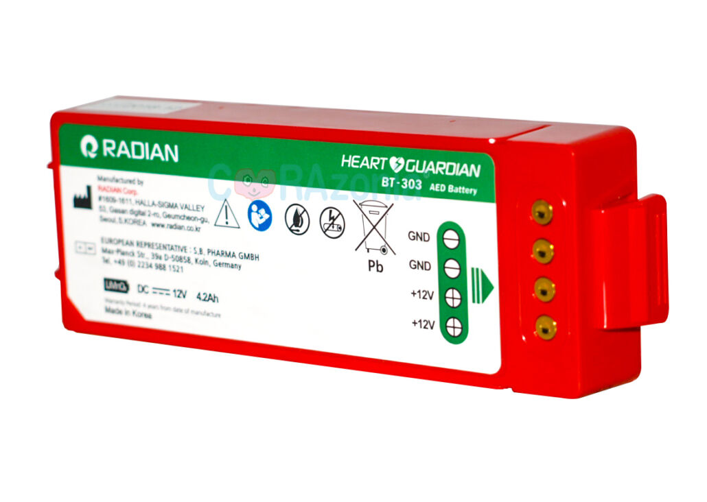 Vincal Batteria Non Ricaricabile Per Defibrillatore Semiautomatico "Radian Hr 501"