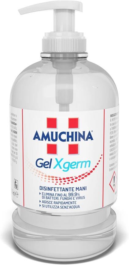 Amuchina X-Germ Gel Igienizzante Mani In Flacone Da 500 Ml Con Tappo Erogatore Cf Da 12 Pz