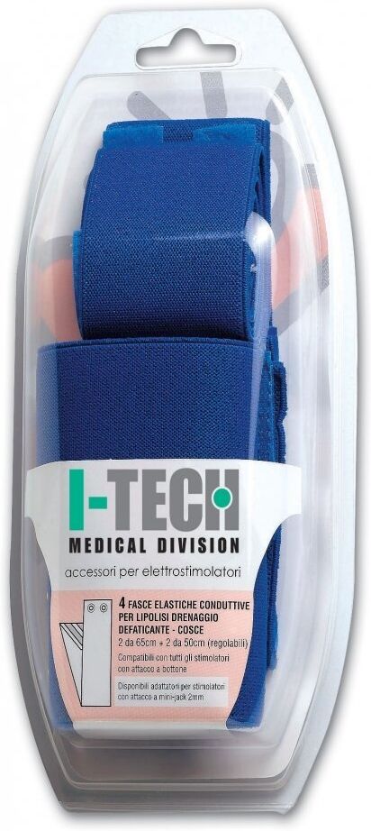 I-TECH Kit 4 Fasce Elastiche Conduttive per polpacci  con attacco a bottone FP235-245 I-TECH Kit 4 Fasce Elastiche Conduttive per polpacci  con attacco a bottone FP235-245