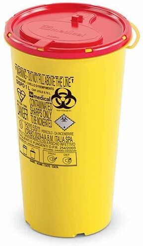 AP Medical Contenitore per rifiuti speciali sanitari - 1 Lt AP Medical Contenitore per rifiuti speciali sanitari - 1 Lt