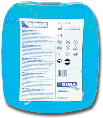Gima Gel per ultrasuoni blu - 5 Kg Gima Gel per ultrasuoni blu - 5 Kg