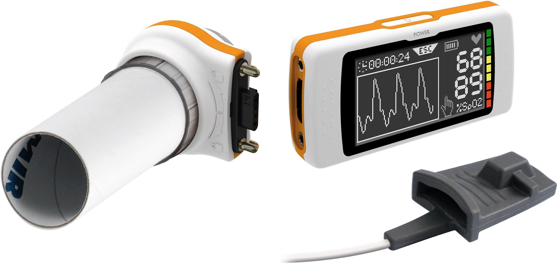 MIR Spirometro portatile  Spirodoc® con ossimetro 3D MIR Spirometro portatile  Spirodoc® con ossimetro 3D