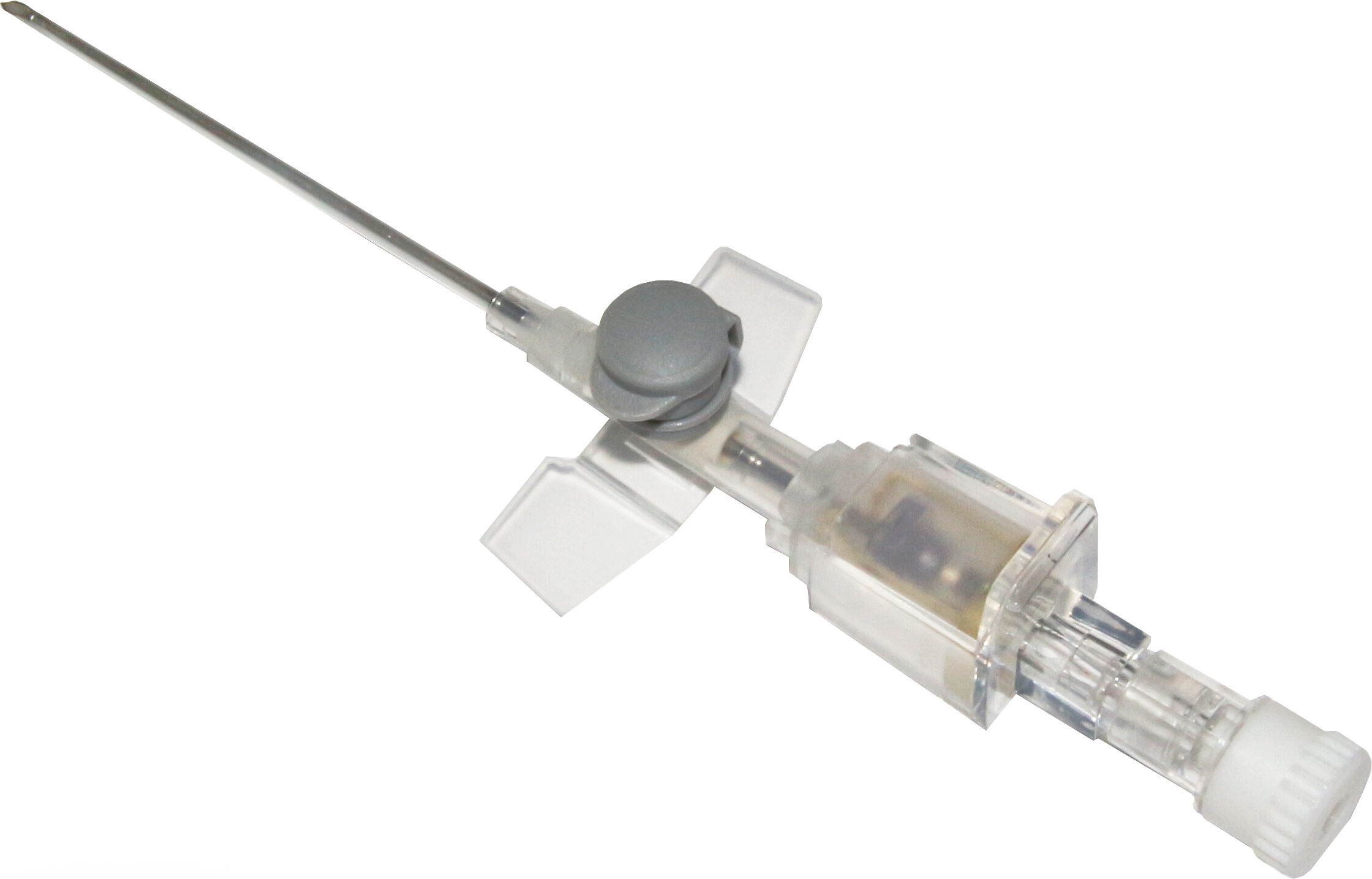 Delta Med Ago cannula due vie con dispositivo di sicurezza - Con alette, porta iniezione e attacco L/L - Cf 50 pezzi Delta Med Ago cannula due vie con dispositivo di sicurezza - Con alette, porta iniezione e attacco L/L - Cf 50 pezzi