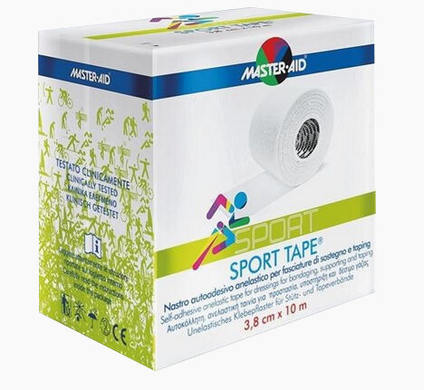 MasterAid Nastro autoadesivo per Taping Sport Tape - cm 3,8 x 10 m - Cf da 12 pz