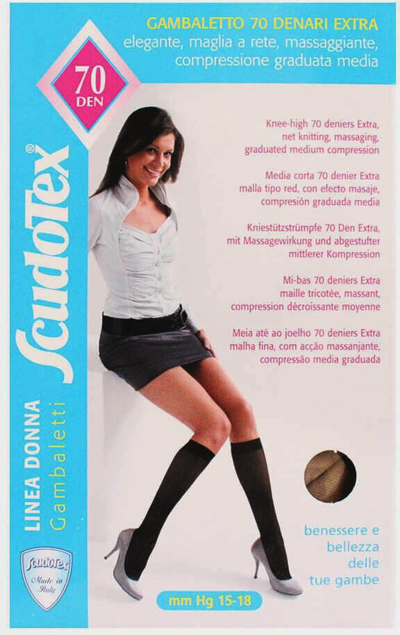 ScudoTex Gambaletto a compressione graduata  70 Den. EXTRA - Misure varie ScudoTex Gambaletto a compressione graduata  70 Den. EXTRA - Misure varie