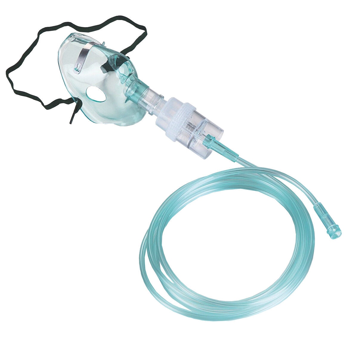 Vincal Set di accessori per aereosolterapia, composto da maschera, ampolla nebulizzatrice, tubo da mt 2 - Adulti/Bambini