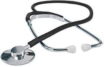 Vincal Fonendoscopio a testina piatta in alluminio - Nero Vincal Fonendoscopio a testina piatta in alluminio - Nero