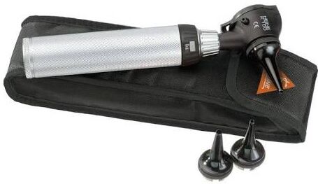Heine Set otoscopio ® K100 2.5 V a luce alogena XHL - 2.5 V - Con Beta manico a batterie e astuccio Heine Set otoscopio ® K100 2.5 V a luce alogena XHL - 2.5 V - Con Beta manico a batterie e astuccio