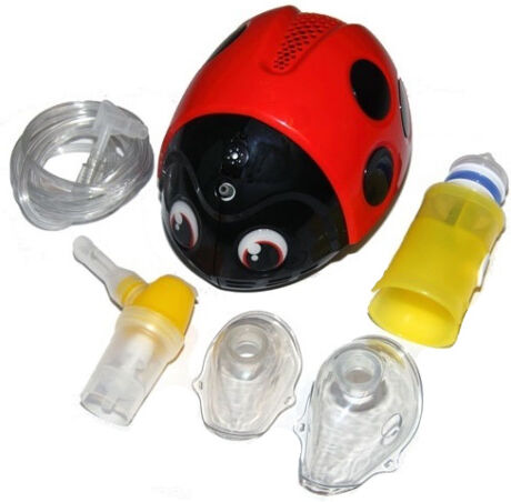 Flaem Aerosol per bambini Coccinella - Completo di accessori e borsa Flaem Aerosol per bambini Coccinella - Completo di accessori e borsa