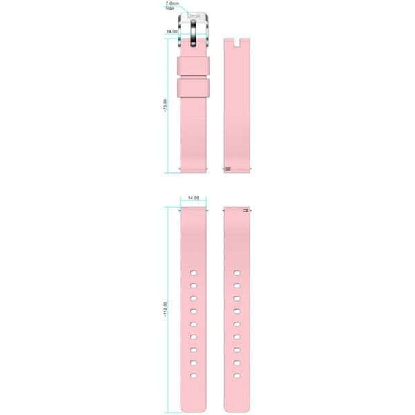 stroili cinturino  cinturino silicone rosa