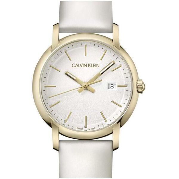 calvin klein - orologio donna  established quadrante bianco k9h235l6-re21 - fa-k9h235l6-re21 bianco