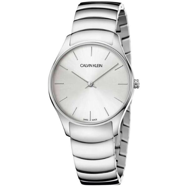 calvin klein - orologio  solo tempo con cinturino e cassa in acciaio - fa-k4d22146-sa20 argentato