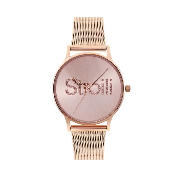 stroili orologio solo tempo linea ibiza con cinturino e cassa oro rosa rosa