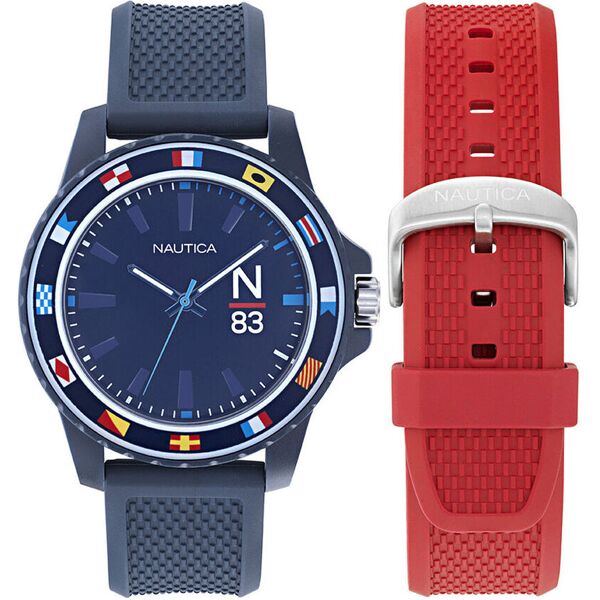 nautica - set orologio al quarzo  finn world napfwf307 - 1686394