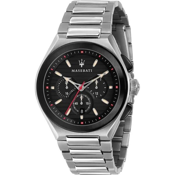 maserati - orologio  triconic con cinturino e cassa in acciaio silver - fa-r8873639002-re21 argentato