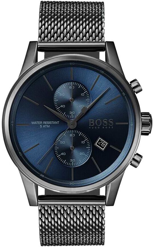 stroili orologio cronografo hugo boss linea jet con cinturino e cassa in acciaio grigio grigio