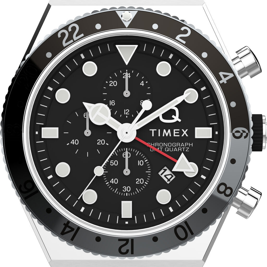 Timex - Orologio Al Quarzo  Q  Gmt Chronograph Tw2v69800 - 1684061